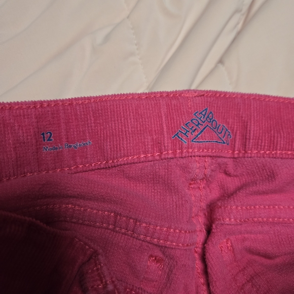 Kids Pink Corduroy Jeans sz 12 - Picture 4 of 5